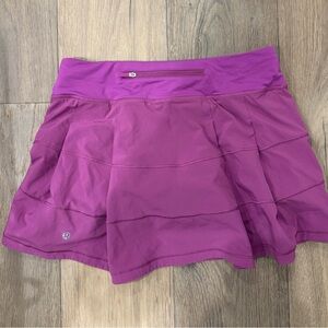 lululemon athletica Magenta/Purple Pleated Athletic Skort